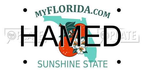 HAMED Florida License Plate