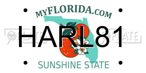 HARL81 Florida License Plate