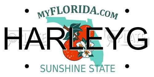 HARLEYG Florida License Plate