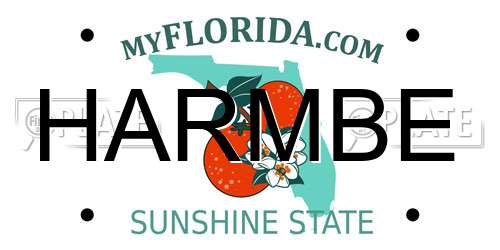 HARMBE Florida License Plate