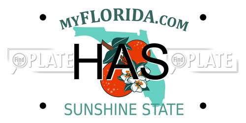 HAS Florida License Plate
