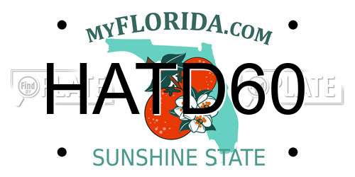HATD60 Florida License Plate