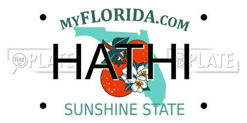 HATHI Florida License Plate