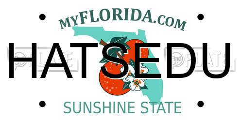 HATSEDU Florida License Plate