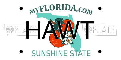 HAWT Florida License Plate