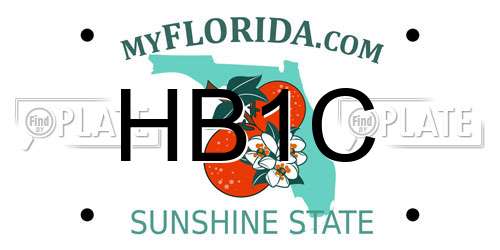 HB1C Florida License Plate