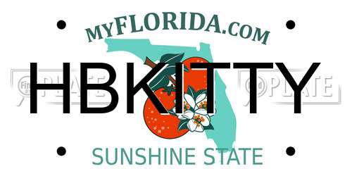 HBKITTY Florida License Plate