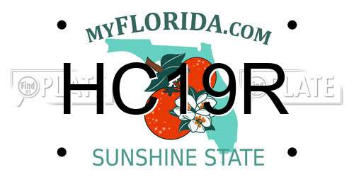 HC19R Florida License Plate