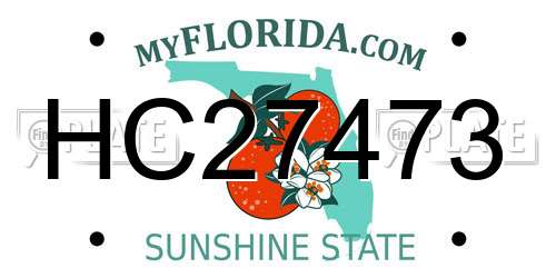 HC27473 Florida License Plate