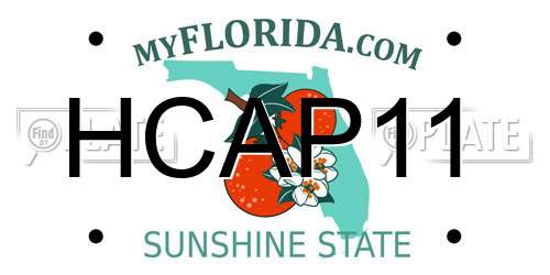 HCAP11 Florida License Plate