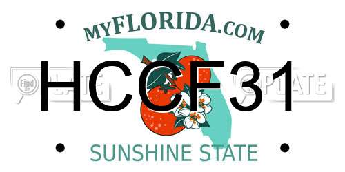 HCCF31 Florida License Plate