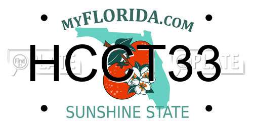 HCCT33 Florida License Plate