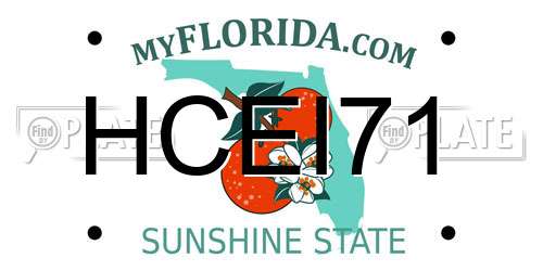 HCEI71 Florida License Plate