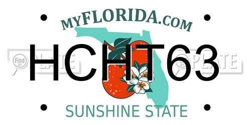 HCHT63 Florida License Plate