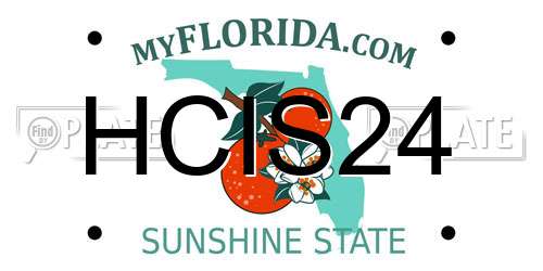 HCIS24 Florida License Plate