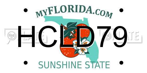 HCLD79 Florida License Plate