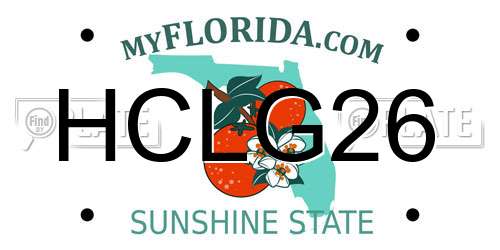 HCLG26 Florida License Plate