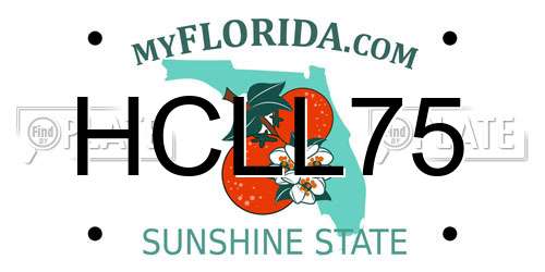 HCLL75 Florida License Plate