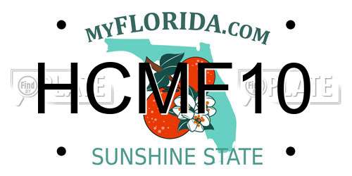 HCMF10 Florida License Plate