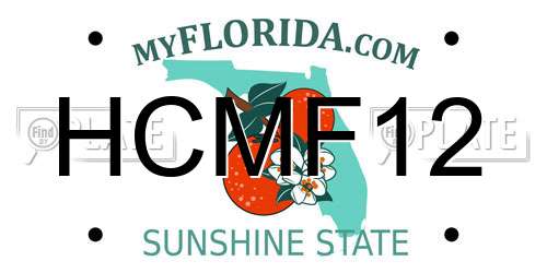 HCMF12 Florida License Plate