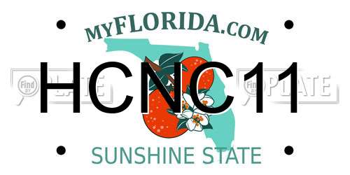 HCNC11 Florida License Plate