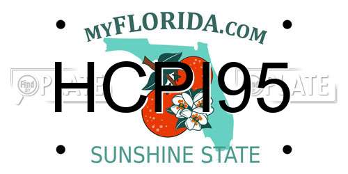 HCPI95 Florida License Plate