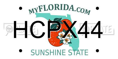 HCPX44 Florida License Plate