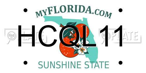HCQL11 Florida License Plate