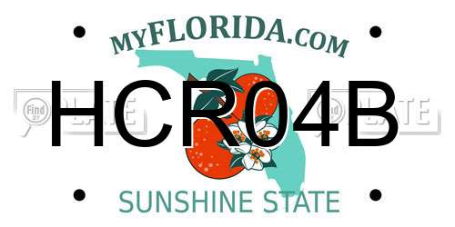 HCR04B Florida License Plate