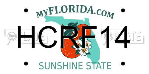 HCRF14 Florida License Plate