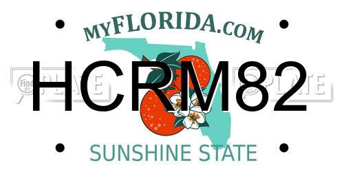 HCRM82 Florida License Plate