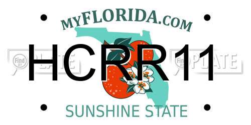 HCRR11 Florida License Plate