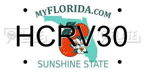 HCRV30 Florida License Plate