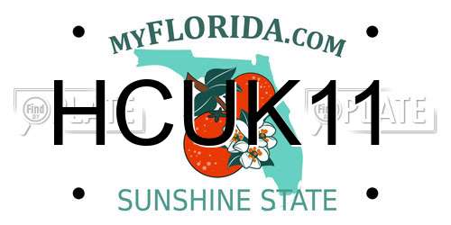 HCUK11 Florida License Plate