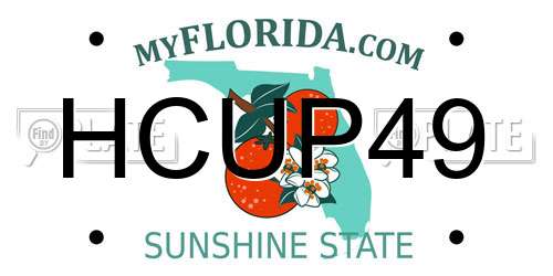 HCUP49 Florida License Plate