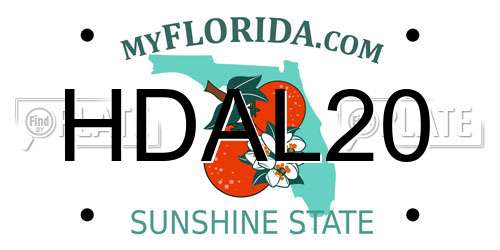 HDAL20 Florida License Plate