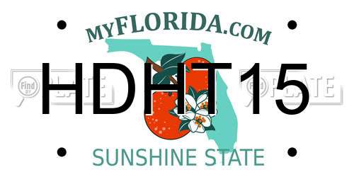 HDHT15 Florida License Plate