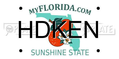 HDKEN Florida License Plate