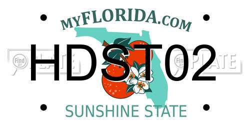 HDST02 Florida License Plate
