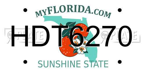 HDT6270 Florida License Plate