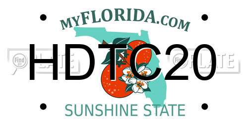 HDTC20 Florida License Plate