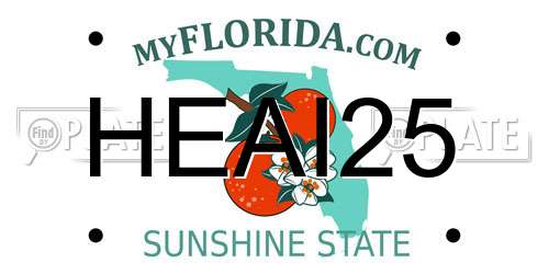 HEAI25 Florida License Plate