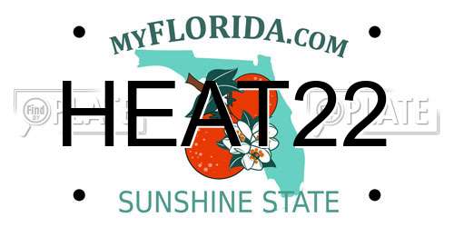 HEAT22 Florida License Plate