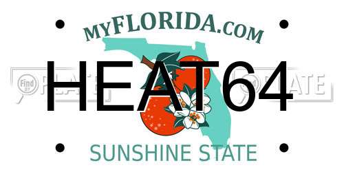 HEAT64 Florida License Plate