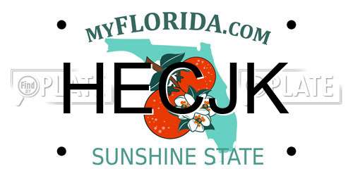 HECJK Florida License Plate