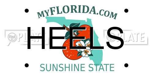 HEELS Florida License Plate