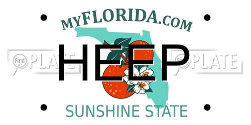 HEEP Florida License Plate