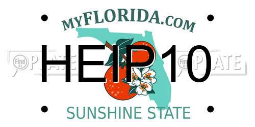 HEIP10 Florida License Plate