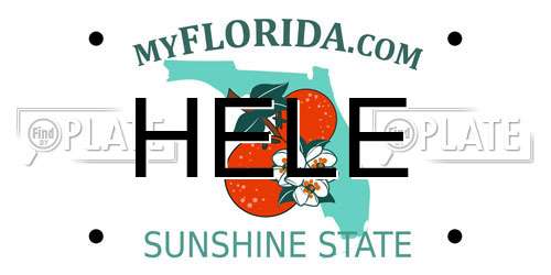 HELE Florida License Plate