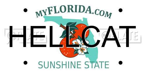 HELLCAT Florida License Plate